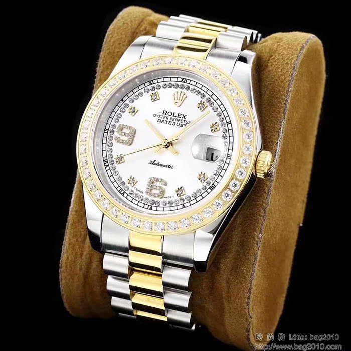 ROLEX勞力士 最新日誌款 複刻正品 鑽石刻度錶盤 高端系列 男士腕表 超強防水  wssb5049